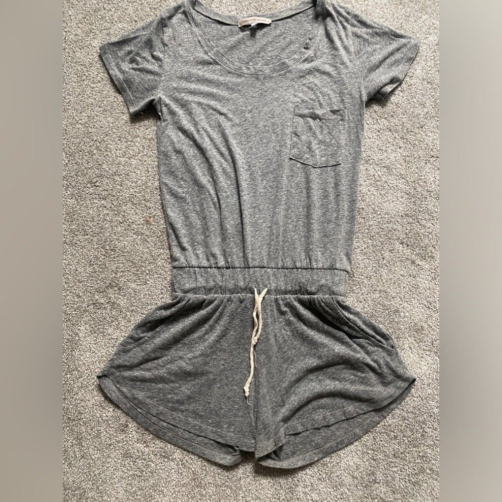 Jersey cotton short jumpsuit